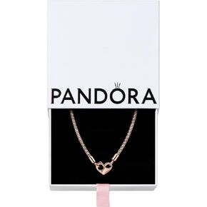 Pandora Moments Studded Chain Necklace - Infinity Necklace - Stunning Women's Jewelry - With Gift Box