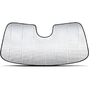 AutoMate Pro Custom Fit Windshield Foldable Sunshade for 2024 Toyota Grand Highlander SUV, Hybrid, Compact Reflective Block UV Rays Visor Protector Folding Insulation Accessories (Made in USA)