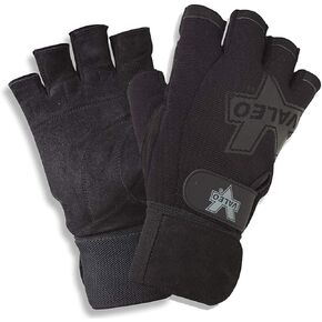 Valeo Performance Wrist Wrap Lifting Gloves with Brushed Leather Palm, Double Stitching, and Padded Palms for for Workout, Gym and Fitness Training - Men and Women
