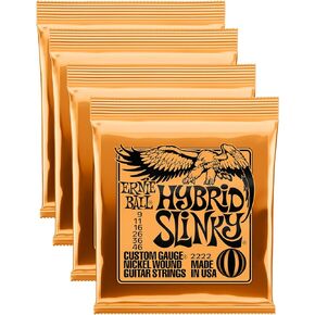 Ernie Ball Hybrid Slinky Electric Guitar Strings, Lot Of 4, Gauges 9-46, P02222