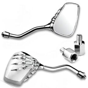 Atpmtas Custom Motorcycle Motorbike Skeleton Hand Claw Side Rear View Billet Mirror Universal Fit Honda Cb 750 CBR 600 F4i 1000 Vt1100c Shadow Spirit Nighthawk Magna