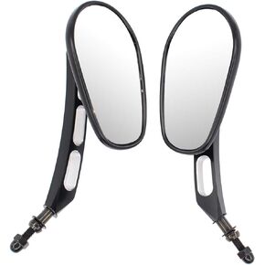 NewYall Rear View Mirror for Harley Road Electra Glide Fat Bob Heritage Classic Street Softail Road King Dyna Heritage Softail Night Rod Rocker Springer Sportster Tour Freewheeler
