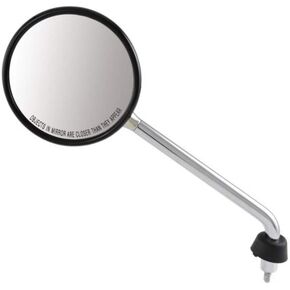 Piaggio OEM Left Hand Mirror for Vespa LX 50 and Vespa LX 150 Only! | Chrome Round Shape LH Driving Mirror CM027604, CM020404(chrome)