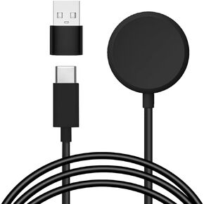 for Google Pixel Watch Charger, Lnauy Replacement USB-C Charger Stand Compatible with Google Pixel Watch Magnetic Portable Charging Cable Adapter (Black)