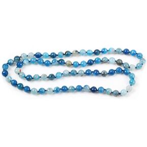 Women's Handmade 10mm Natural Gemstone Beaded Necklace for Women 35In Long Sweater Chain Gemstone Necklace for ladies and Girls