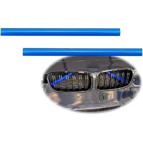Car Grill Inserts Trims for BMW 5 6 7 X1 X2 Series F07 F10 F11 F06 F12 F13 F01 F02 F03 F04 F48 F39 Grill Stripes Grille Inserts Stripes Wrap(Yellow)