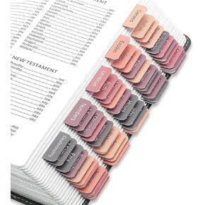 Bible Tabs for Women and Man, Bible Book Tabs, 75 Tabs, Laminated Bible Tabs, Boho/Morandi/Sunset Shades Theme Bible Study Supplies, Easy to Read and Apply Bible Index Tabs (Sunset Shades) in Kuwait