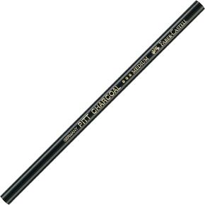 Faber-Castell PITT Charcoal Pencil Supreme Artist Quality, Grease and Oil Free, Black Medium