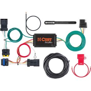 CURT 56400 Vehicle-Side Custom 4-Pin Trailer Wiring Harness, Fits Select Nissan Versa, Black