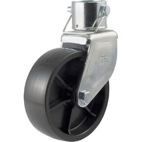 CURT 28277 6-Inch Caster Trailer Jack Wheel Replacement, Fits 2-In Tube, 1,200 lbs