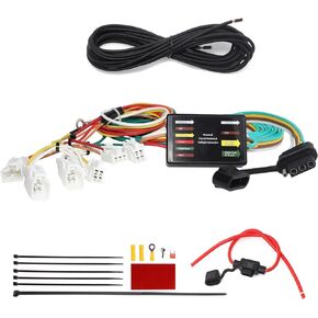 MECMO 4-Pin Trailer Wiring Harness for 2015-2020 Toyota Sienna Excluding SE, 56261 T-Connector for Sienna, Vehicle-Side 4-Pole Flat Trailer Hitch Wiring