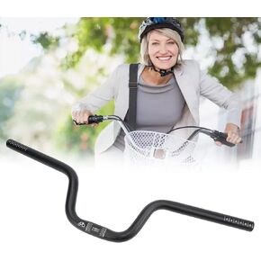 Bike Handlebar, Lp Litepro Aluminum Alloy Bike Swallow Handlebar Bike Riser Handlebar for Brompton Black (120mm)