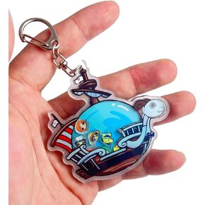 One Piece Pirate Ship Keychains Thousand Sunny- Going Merry Acrylic Ship Keychain Small Gift For One Piece Boat Collectible