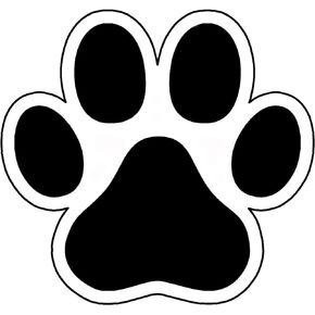 Rogue River Tactical Pet Dog Cat Paw Print Bumper Sticker Car Decal Gift Laptop Wall Window Bumper Sticker 5"
