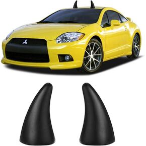 YGMONER Car Roof Decoration 3D Devil Horn Stickers - Easy to Find Car in The Parking Lot Anti-Collision Protector Helmet Sticker (Black)