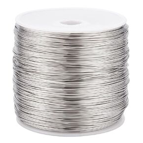 BENECREAT 393 Feet 20 Gauge Single Strand Tiger Tail Beading Wire, Stainless Steel Craft Jewelry Beading Wire for Crafts, Jewelry Making, Sculpture Frame