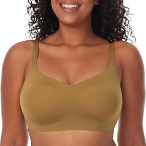 Momcozy Seamless Bras for Women, Invisible Square Neckline No Underwire Comfort Wireless Everyday Bras, Buttery Soft Bralette