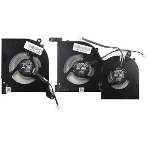 استبدال مروحة تبريد وحدة المعالجة المركزية + وحدة معالجة الرسومات لـ MSI Stealth GS66 WS66 11UG 11UE 11UH 11UMT 11UKT، مروحة MS-16V4 BS5005HS-U4Q(16V4-CPU) BS5005HS-U3J(16V4-G-CW) (غير مناسبة لإصدار وحدة المعالجة المركزية Intel الجيل العاشر) DC5V 1.0 أ in Kuwait