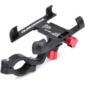 PROMEND Bike Phone Holder, Aluminum Alloy Bicycle & Motorcycle Phone Holder with 360 Rotation, Anti Slip Bike Phone Mount, Universal Handlebar Cradle for iPhone Xs Max, 11, 8 Plus, Galaxy S9, S8 black in Saudi Arabia