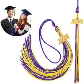 2024 Tassel Graduation, Blue and Gold Tassel 2024, Tassel for Graduation Cap 2024, Class of 2024 Tassel, 2024 Cap Tassel, Graduation Cap Decorations, Graduation Tassel with 2024 Charm Graduation Gifts