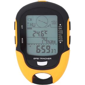 SPYMINNPOO Barometer, GPS Navigation Receiver Handheld USB Rechargeable Digital Altimeter Barometer Clocks Boat Cabin for Hiking