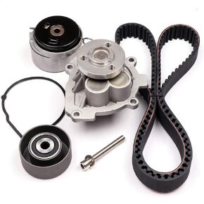 Timing Belt Kit including timing Belt water pump with gasket tensioner bearing etc,OCPTY Compatible for 2009 2010 2011 for Chevrolet Ave/2009 2010 for Pontiac G3/2008 2009 for Saturn Astra