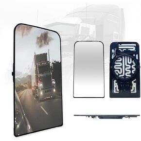SPLENDID Replacement Mirror Glass for 1990-2012 Kenworth T170 T270 T370 T440 T470 T600 T660 T800, Flat, Heated, Driver/Passenger Side