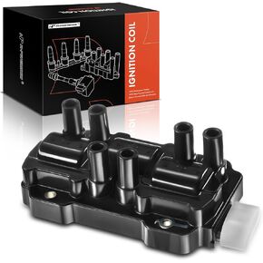 A-Premium Ignition Coil Compatible with Chevrolet, GMC, Pontiac, Saturn & Buick Vehicles - 3.5L 3.9L 4.3L - Express Silverado Savana Sierra 1500 Impala Equinox Monte Carlo G6 Relay Vue Lucerne Terraza