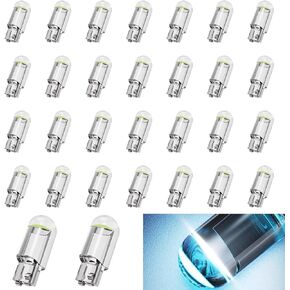 NTNEV Car LED Bulb, 194 LED Bulb, 168 2825 W5W T10 Wedge COB LED Replacement Bulbs, 12V 6000K Interior Light for Car Dome Map Door Courtesy License Plate Lights (Ice Blue)