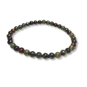 Natural Dragon's Blood Jasper Beaded Bracelet for Men, Men's Bracelets, Beaded Bracelets, Bracelets for Men, 6mm Crystal Beads Bracelet for Men, Meditation Bracelet, Yoga Bracelet