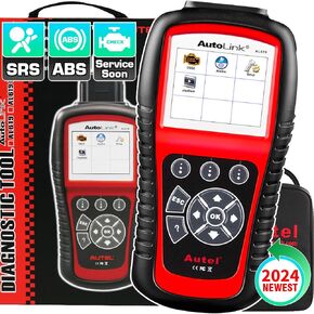 Autel AutoLink AL619 OBD2 Scanner, ABS SRS Airbag Warning Light Scan Tool, Turn Off Check Engine Light Car Diagnostic Tool, 10 OBDII Test Modes, Live Data, Freeze Frame, 2024 Upgraded of ML619 AL519