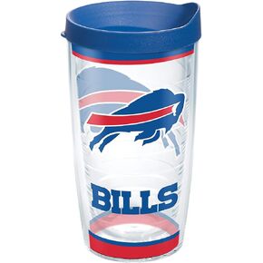 Tervis Made in USA Double Walled NFL Buffalo Bills Insulated Tumbler Cup Keeps Drinks Cold & Hot, 16oz, Tradition