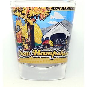 New Hampshire State Wraparound Shot Glass in Kuwait
