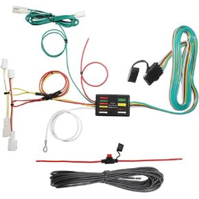 MECMO 4 Way Flat Trailer Wiring Harness for 2011-2014 Toyota Sienna & 2011-2020 Sienna SE, 56106 T-Connector, Plug-in Simple Vehicle-Side 4-Pole Flat Trailer Hitch Wiring