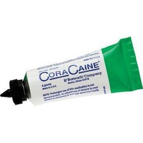 Bosworth 16621 Cora-Caine Denture Adhesive Ointment, 36 gm - 4 gm Tubes