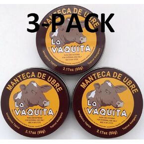 Manteca De Ubre La Vaquita 3.17 Oz. Topical Analgesic 3-PACK