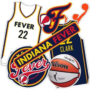 Desert Cactus Caitlin Clark Indiana Fever WNBA Women's National Basketball Association Officially Licensed Sticker Vinyl Decal Laptop Water Bottle Car Scrapbook (P4)