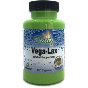 Daily Manufacturing Vega-Lax™ (Cascara Sagrada Bark, Senna Leaf, Glucomannan & Dehydrated Aloe Vera Gel) 100 Vegetarian Capsules
