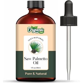 Organic Zing Saw Palmetto (Serenoa repens) Oil | Pure & Natural Carrier Oil for Aroma, Diffusers, Skincare & Haircare - 118ml/3.99fl oz