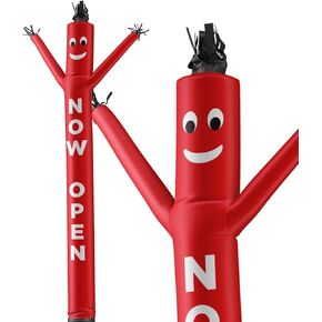 LookOurWay Air Dancers Inflatable Tube Man Attachment - 20 Feet Tall Wacky Waving Inflatable Dancing Tube Guy for Business Promotion (Blower Not Included) - Now Open