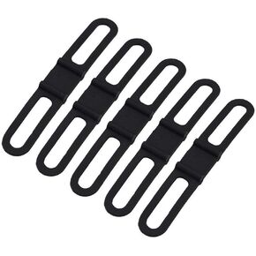 VGEBY 5Pcs Bike Silicone Band Elastic Strap Bandage Flashlight Mount Holder - Bike Flashlight Mount Flashlight Mount