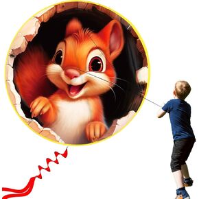 HENGDA KITE Rounded Kite,for Kids and Adults,Easy to Fly,Excellent Fabric and Structure Design,The Pictures are Beautiful in high Definition,Suitable for Beginners(31x31) in yl.