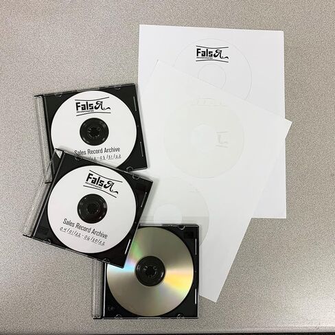 Blank Labels CD/DVD Labels, 5824 Template Compatible Permanent White Matte Inkjet and Laser Guaranteed Easy to Peel Made in USA 4.5" Diameter (25 Sheets - 50 Disc Labels) in Saudi Arabia