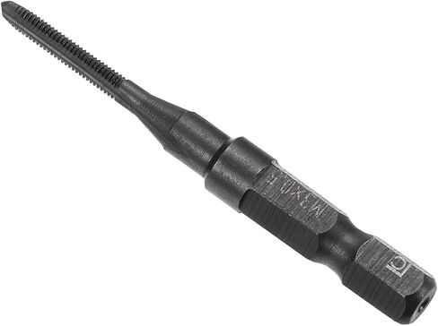 صنابير طحن خيط CoCud، M3 × 0.5 خيط متري 1/4 بوصة ساق سداسية، ماكينة فولاذية عالية السرعة خيوط لولبية مستقيمة - (التطبيقات: لآلة الحفر التنصت) in Saudi Arabia