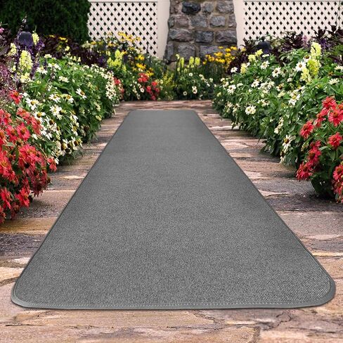 House, Home and More Outdoor Carpet Runner - Gray - 3 Feet x 30 Feet in Saudi Arabia