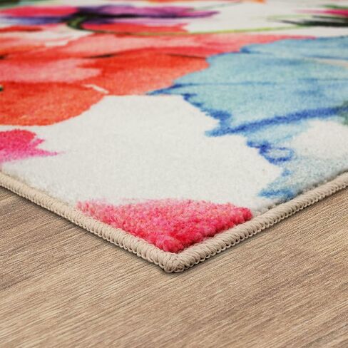 Mohawk Home Watercolor Bouquet Floral Pink (2' X 3') Accent Rug in Saudi Arabia