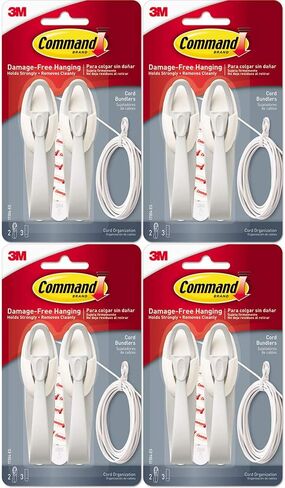 3M 17304 Command Cord Bundlers 4 Pack (8 Bundlers) in Saudi Arabia