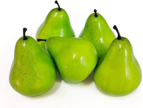 5 قطع من لوريجن كمثرى صناعية من الكمثرى الصناعية لدعائم الصور لتزيين المنزل (أصفر) in Kuwait