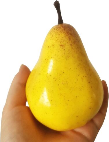 Lorigun 5pcs Fake Pear Artificial Fruit Faux Pears for Photo Props Home Decoration(Green) in Saudi Arabia
