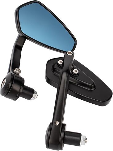 Universal 7/8" 22mm Handle Bar End Side Rearview Mirrors for Racing Sports Bike Scooter Honda Yamaha in Saudi Arabia